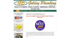 Desktop Screenshot of goldeyplumbing.com